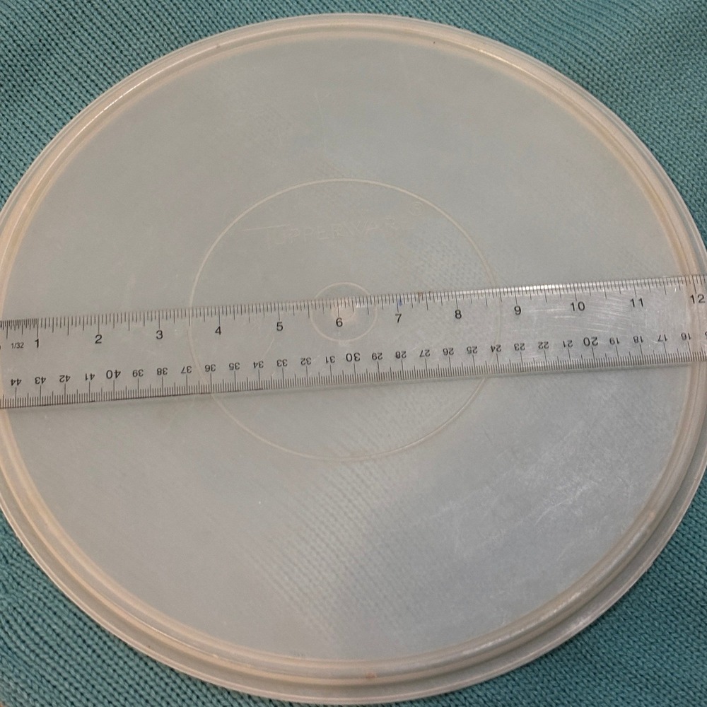 Vintage Tupperware Replacement Lid Seal 224-9 Sheer White 12 Inch Round